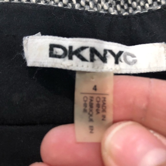 DKNYC Black Speckled Wool Blend Miniskirt Suit Set Sz. 4 - Picture 7 of 12
